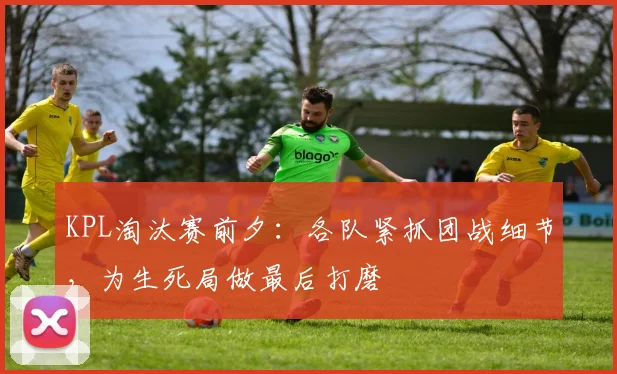 KPL淘汰赛前夕：各队紧抓团战细节，为生死局做最后打磨